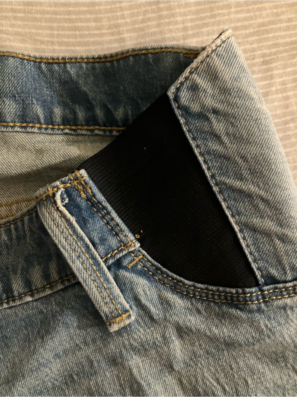 Maternity Denim Shorts - Dark Wash and Light Wash Bundle - Picture 8 of 10